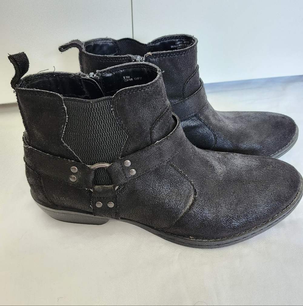 B.O.C. by Born Black Moto Boots Womens 8.5 Biker Western